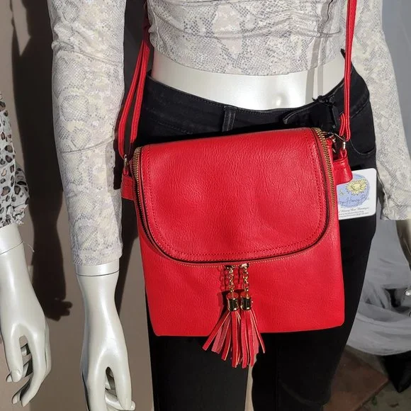 Red and Gold Crossbody Bag!! - Picture 3 of 8